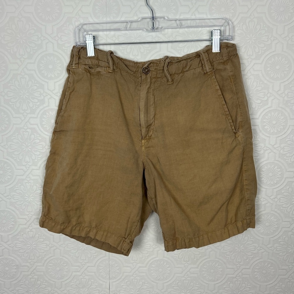 Ralph‎ Lauren Khaki Chino Shorts 30 Brown Lightweight Classic Fit Casual